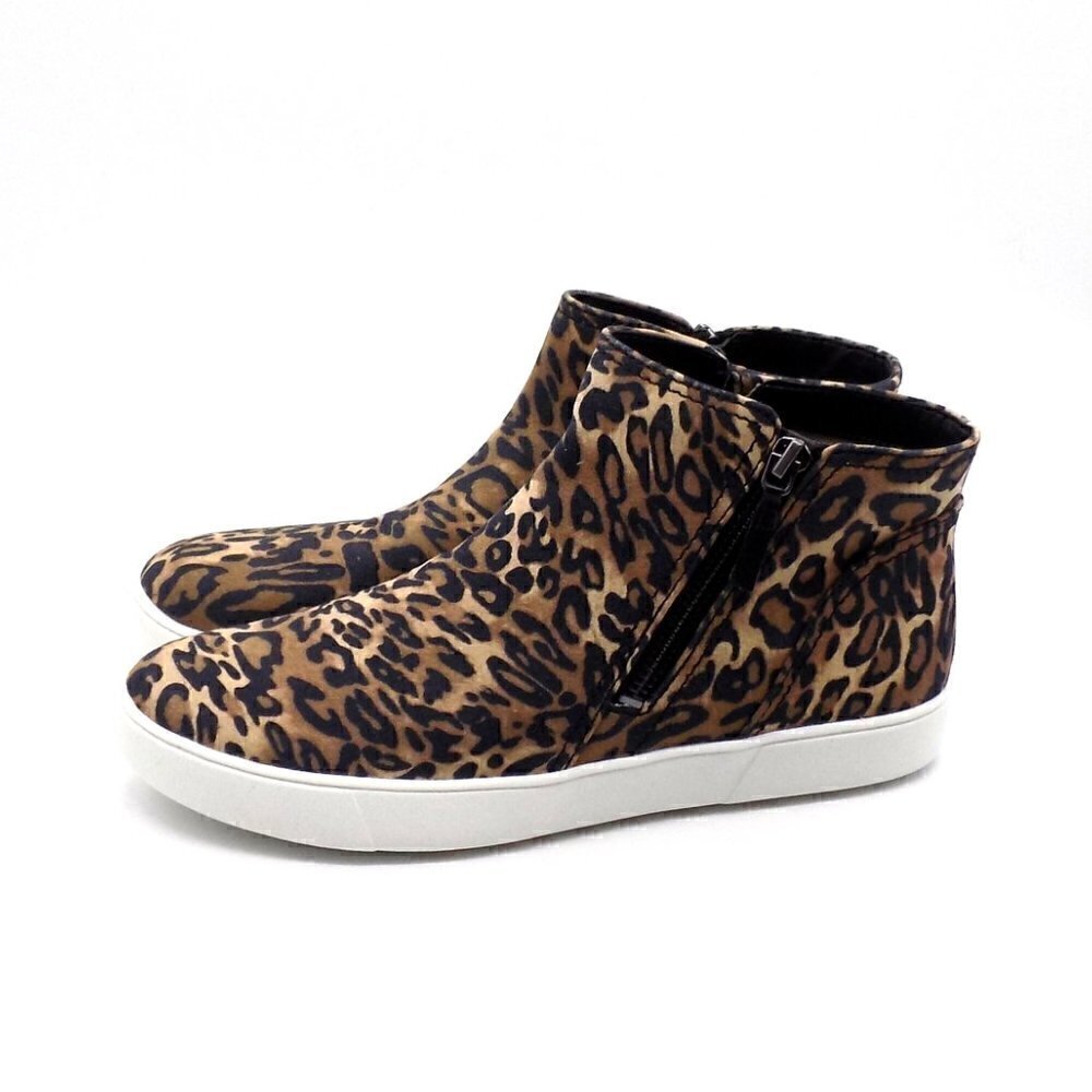 Naturalizer Ankle Bootie Brown Cheetah Miranda Sport Sneaker Animal Print